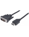 Adapter Manhattan HDMI męski na DVI-D 24+1 męski, Dual Link, 1,8m, czarny - nr 16