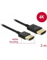 Kabel HDMI Delock HDMI High Speed Ethernet 4K 3D M/M Slim 3m - nr 12