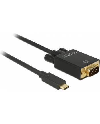 Kabel adapter Delock USB type-C(M) -> VGA(M) 2m