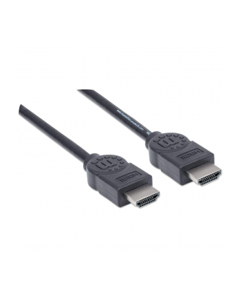 Kabel HDMI Manhattan HDMI/HDMI M/M Ethernet, ekranowany, 5m, czarny