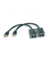 Extender HDMI Techly po skrętce Cat. 5e/6 do 30m, czarny - nr 1