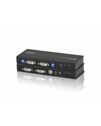 Extender KVM ATEN Dual View DVI/USB/AUDIO CE604 (CE604-AT-G) 60m