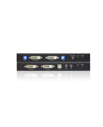 Extender KVM ATEN Dual View DVI/USB/AUDIO CE604 (CE604-AT-G) 60m