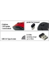 Mysz bezprzewodowa optyczna Delock 5-Button 2,4 GHz czarno-czerwona - nr 14