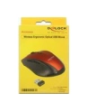 Mysz bezprzewodowa optyczna Delock 5-Button 2,4 GHz czarno-czerwona - nr 15