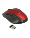 Mysz bezprzewodowa optyczna Delock 5-Button 2,4 GHz czarno-czerwona - nr 22