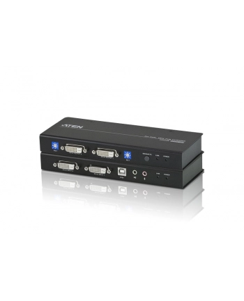 Extender KVM ATEN Dual View DVI/USB/AUDIO CE604 (CE604-AT-G) 60m nr 1