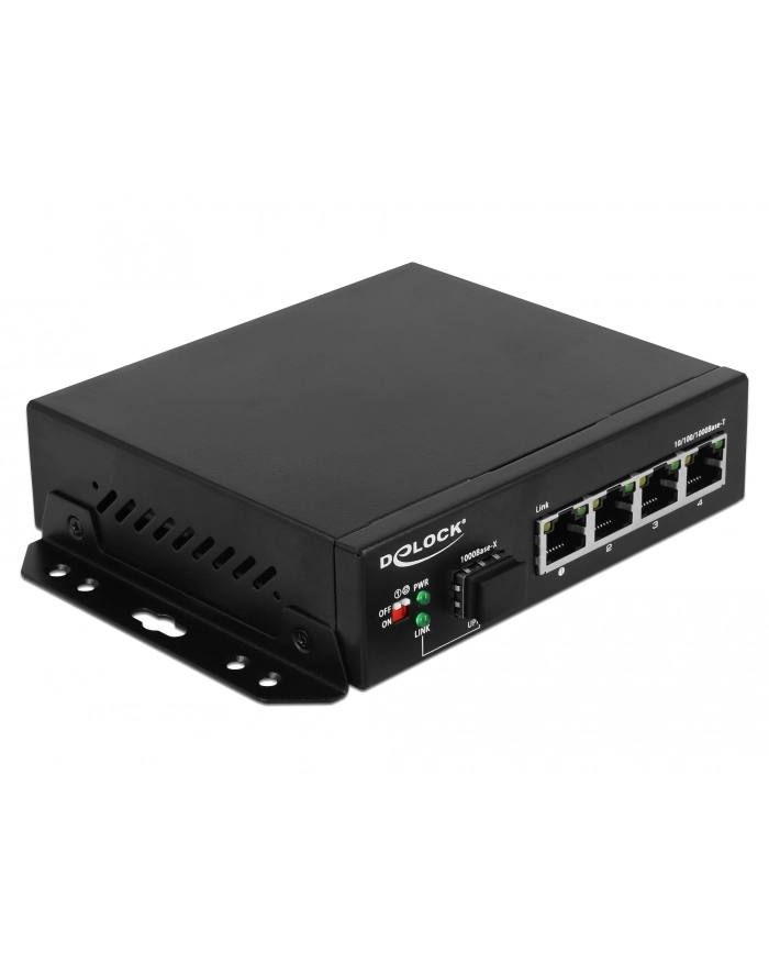 DeLOCK Switch Gigabit 4 Port + 1 SFP główny