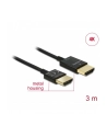 Kabel HDMI Delock HDMI High Speed Ethernet 4K 3D M/M Slim 3m - nr 10