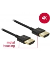Kabel HDMI Delock HDMI High Speed Ethernet 4K 3D M/M Slim 3m - nr 1