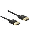 Kabel HDMI Delock HDMI High Speed Ethernet 4K 3D M/M Slim 3m - nr 22