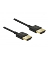 Kabel HDMI Delock HDMI High Speed Ethernet 4K 3D M/M Slim 3m - nr 26