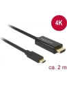 Kabel adapter Delock USB type-C(M) -> HDMI(M) 4K 30Hz 2m - nr 30
