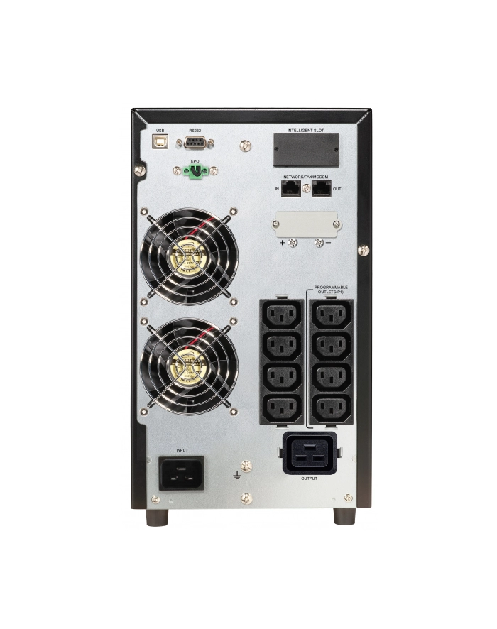 Power Walker UPS On-Line 1/1 Fazy 3000VA,CG,PF1 USB/RS-232,8x c13,1xC19,EPO,LCD główny