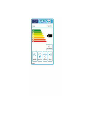 Okap Podszafkowy Beko CFB 6310 W (Biały 280m3/h 598mm)