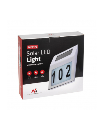 Maclean MCE172 Lampa solarna z numerem domu LED