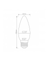 Whitenergy Żarówka LED | 10xSMD2835| C37| E27 | 5W | 230V |ciepłe biała| mleczne - nr 9