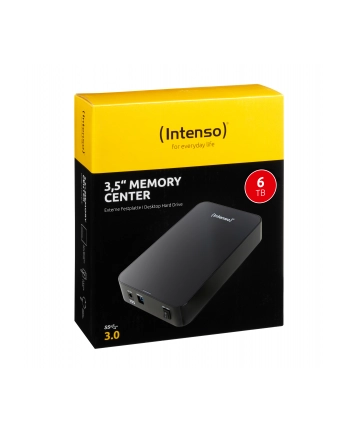 Intenso Dysk Zewnętrzny 6TB MemoryCenter Czarny 3,5'' USB 3.0 nr 1