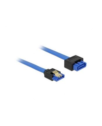 Delock kabel przedłużacz SATA 6 Gb/s (męski/żeński) 70 cm niebieski, zatrzaski nr 1