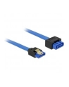 Delock kabel przedłużacz SATA 6 Gb/s (męski/żeński) 70 cm niebieski, zatrzaski - nr 6