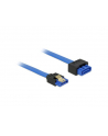 Delock kabel przedłużacz SATA 6 Gb/s (męski/żeński) 70 cm niebieski, zatrzaski - nr 2