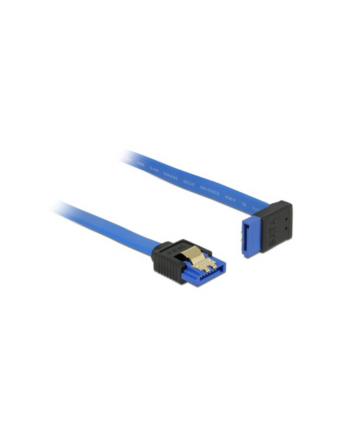 Delock kabel SATA 6 Gb/s kątowy prosto/góra metal.zatrzaski 20cm niebieski nr 2