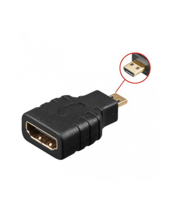 Techly Adapter Micro-D HDMI na HDMI M/F czarny
