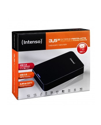 Intenso Dysk Zewnętrzny 6TB MemoryCenter Czarny 3,5'' USB 3.0