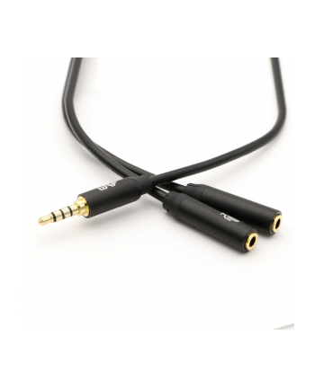 TB Kabel 3,5mm MiniJack - 2x 3,5mm MiniJack M/F adapter 30cm