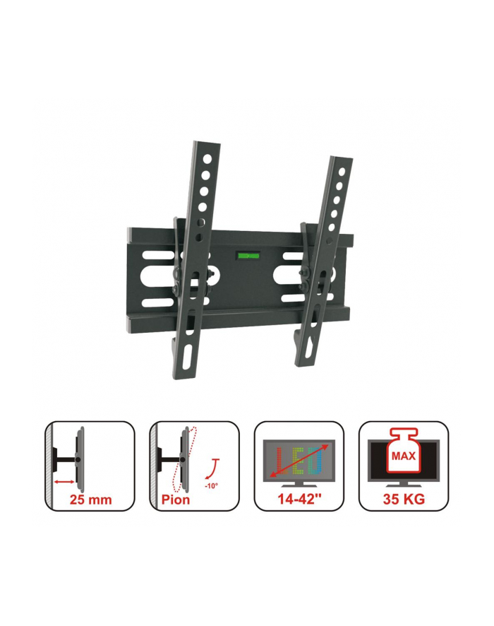 ART UCHWYT DO TV LCD/LED 14-42'' 35KG AR-46 reg. w pionie główny