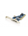 Digitus Kontroler Firewire (400) PCI, 2x6pin. 1x4pin Wew., 1x6pin Zew. IEEE1394a - nr 1