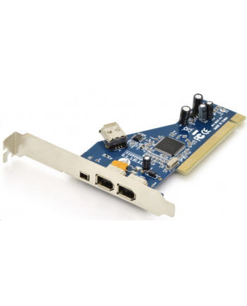 Digitus Kontroler Firewire (400) PCI, 2x6pin. 1x4pin Wew., 1x6pin Zew. IEEE1394a