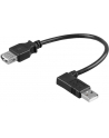 Kabel USB Techly USB 2.0 A-A M/F kątowy, 15cm - nr 8