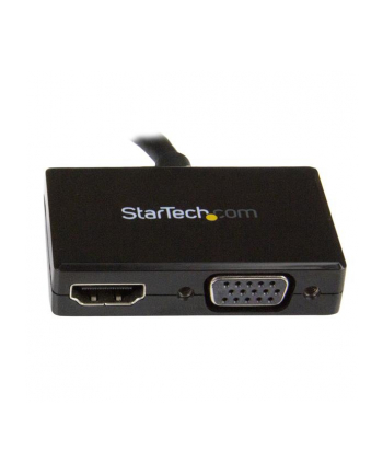 StarTech.com Travel A/V adapter: DisplayPort to HDMI or VGA - Video converter - DisplayPort - black