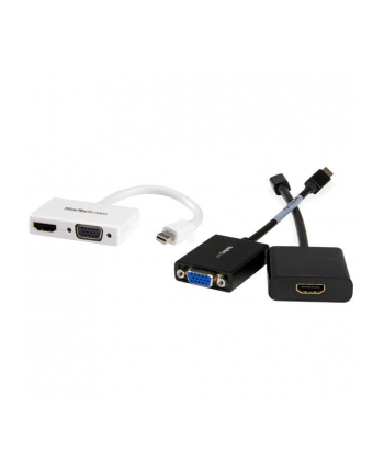 StarTech.com Travel A/V adapter: 2-in-1 Mini DisplayPort to HDMI or VGA converter - Video converter - DisplayPort - white - for Apple MacBook Air; MacBook Pro