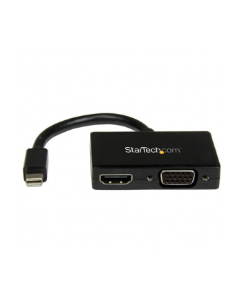 StarTech.com Travel A/V adapter: 2-in-1 Mini DisplayPort to HDMI or VGA converter - Video converter - DisplayPort - black