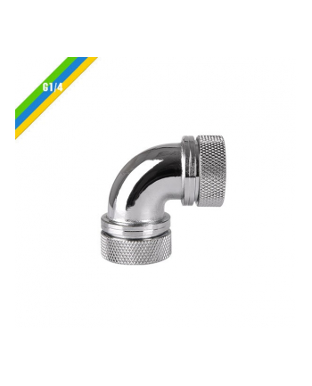 Thermaltake Pacific G1/4 x 16mm 90 złączka adapter kątowy - Chrome