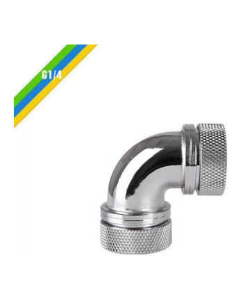 Thermaltake Pacific G1/4 x 16mm 90 złączka adapter kątowy - Chrome