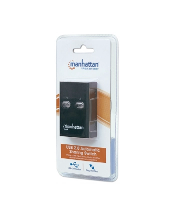 Przełącznik Manhattan USB 2.0 2/1, czarny nr 1