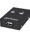 Przełącznik Manhattan USB 2.0 2/1, czarny - nr 27