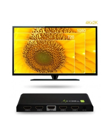 Rozdzielacz - Splitter Techly HDMI 1/4 Ultra HD, 3D nr 2