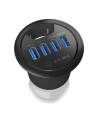 IcyBox Hub do Biurka 4xUSB 3.0, kabel 120 cm USB 3.0 - nr 15