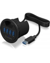 IcyBox Hub do Biurka 4xUSB 3.0, kabel 120 cm USB 3.0 - nr 23