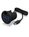 IcyBox Hub do Biurka 4xUSB 3.0, kabel 120 cm USB 3.0 - nr 24