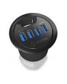IcyBox Hub do Biurka 4xUSB 3.0, kabel 120 cm USB 3.0 - nr 35