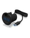 IcyBox Hub do Biurka 4xUSB 3.0, kabel 120 cm USB 3.0 - nr 12