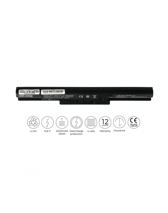 Whitenergy bateria Sony Vaio 14E 15E 14.8V Li-Ion 2200mAh czarna główny