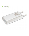 Techly Sieciowa ładowarka USB Slim 230V -> 5V/1A biała - nr 2