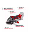 Einhell Angle TE-AG 18 Li Solo red - nr 22