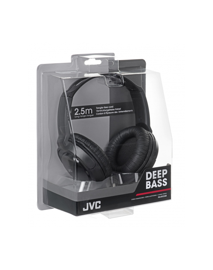 Słuchawki JVC HA-RX330-E nauszne czarne główny